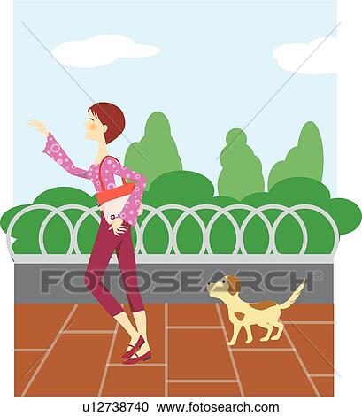 Clipart - Shopping, Woman, Female, Dress, Human, Clothes, Vogue. Fotosearch