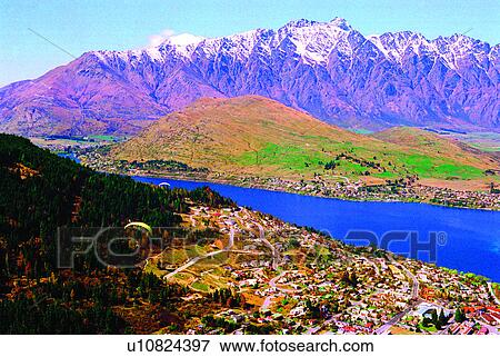 Stock Photo - Pool, Creeks, Recreation, Woods, Trees, Mountains, Water. Fotosearch