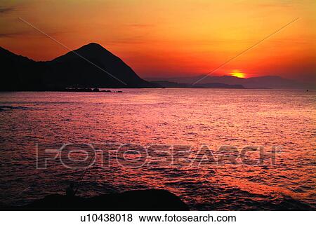 Stock Photo - Rocks, Humans, Seas, Recreation, Ocean, Scenery, Human. Fotosearch