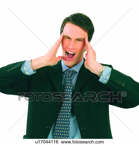 Stock Photograph - Expressions, People, Pressure, Men, White, Male. Fotosearch