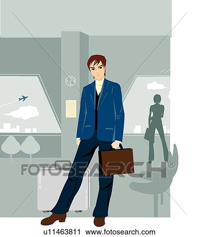 Clip Art - Busy, Office, Confidence, Men, Smile. Fotosearch