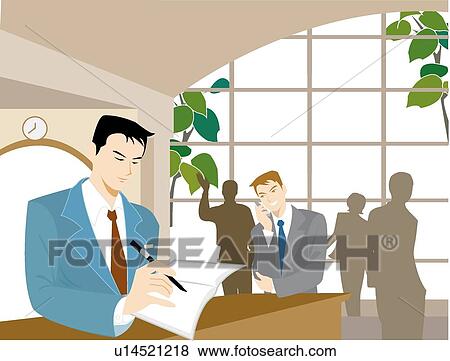 Mature, Pride, Busy, Work, Office, People View Large Illustration Stock Illustration - Mature, Pride, Busy, Work, Office, People. Fotosearch