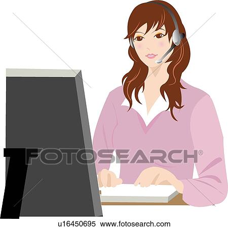 Office Lady, Female, Women, Earphone, Busy, Business, Lady View Large Illustration Stock Illustration - Office Lady, Female, Women, Earphone, Busy, Business, Lady. Fotosearch