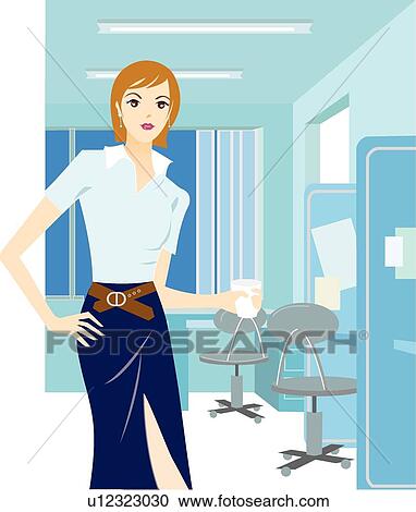 People, Mature, Woman, Office, Business, Female, Busy View Large Illustration Clipart - People, Mature, Woman, Office, Business, Female, Busy. Fotosearch