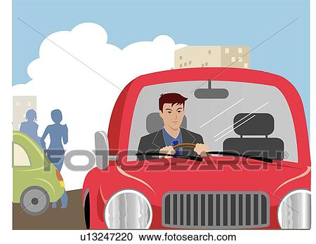 Clipart - Work, Smile, Mature, Car, Pride, Confidence, Men. Fotosearch