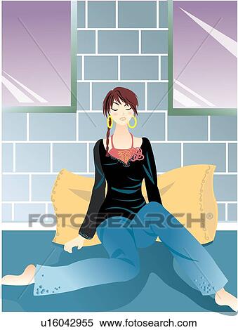 Fresh, Health, Gracful, Lifestyle, Female, Girl View Large Illustration Stock Illustration - Fresh, Health, Gracful, Lifestyle, Female, Girl. Fotosearch