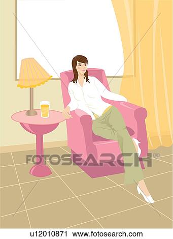 Healthy, Gracful, Leisure Life, Lifestyle, Female, Fresh View Large Illustration Clip Art - Healthy, Gracful, Leisure Life, Lifestyle, Female, Fresh. Fotosearch