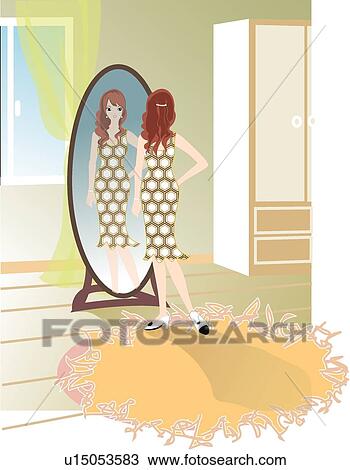 Pretty, Female, Woman, People, Beautiful, Leisure Life View Large Illustration Drawing - Pretty, Female, Woman, People, Beautiful, Leisure Life. Fotosearch