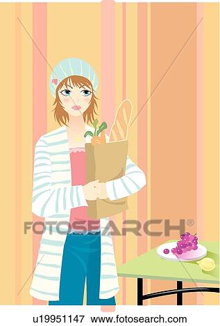 Stock Illustration - Women, People, Sweety, Female, Gracful, Woman, Girls. Fotosearch