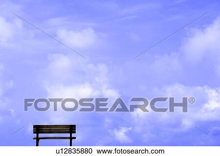 Stock Image - quiet, clear day, sky, seashore, fine day, sky. Fotosearch