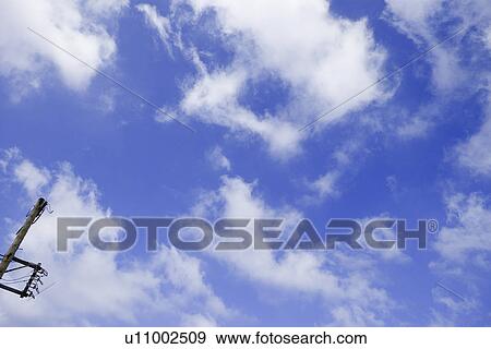 Stock Photo - quiet, white cloud, Ocean, cloud, Day, sunny day, outdoors. Fotosearch