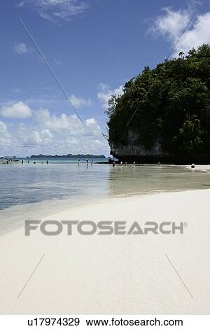 Stock Photo - sunny, beach, outdoors, sky, blue sky, quiet. Fotosearch