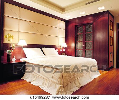 furniture, table, bedroom, indoor, space, bed, life View Large Photo Image Stock Photo - furniture, table, bedroom, indoor, space, bed, life. Fotosearch