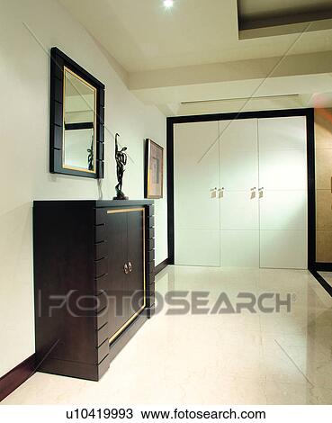 Stock Image - interior art, indoor, hallway, space, furniture, life, interior decoration. Fotosearch