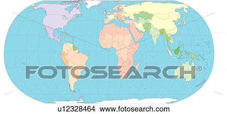 continents, world, illustration, World Map, sea, country, globe View Large Illustration Stock Illustration - continents, world, illustration, World Map, sea, country, globe. Fotosearch