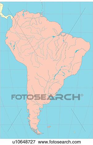 Stock Illustration - illustration, equatorial line, World Map, Map, sea, countries, world. Fotosearch