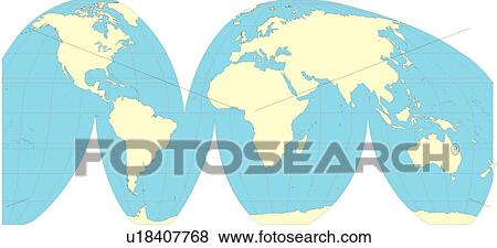 world, World Map, equatorial line, sea, continents, country, illustration View Large Illustration Stock Illustration - world, World Map, equatorial line, sea, continents, country, illustration. Fotosearch