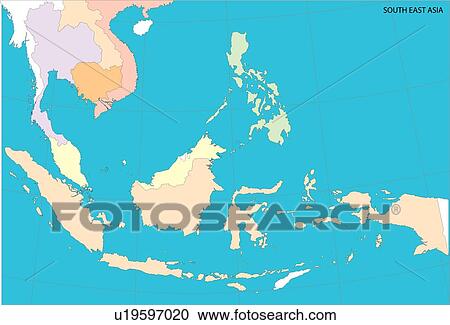 地図 海 土地 世界地図 ２ 国 イラスト 国 クリップアート 切り張り イラスト 絵画 集 U Fotosearch