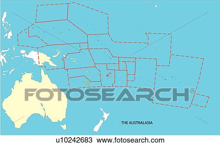 country, Pacific Ocean, countries, land, sea, equatorial line, world View Large Illustration Drawing - country, Pacific Ocean, countries, land, sea, equatorial line, world. Fotosearch