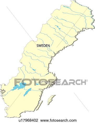 World Map 2, country, Sweden, land, world, equatorial line, countries View Large Illustration Drawing - World Map 2, country, Sweden, land, world, equatorial line, countries. Fotosearch