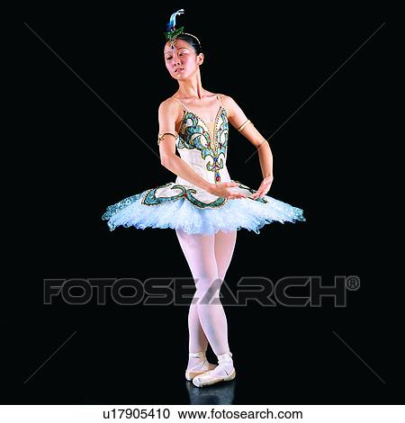 Stock Image - Ballet, Women, Ballet Dancer, Braw, Yellow, Asian, Dance. Fotosearch
