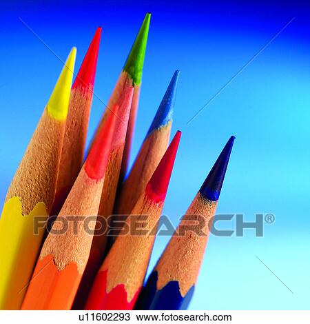 Stock Image - Blue, Drawing, Creation, Design, Art, Green, Fine Arts. Fotosearch