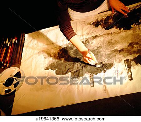 Chinese Antique, Fine Arts, Chinese, Wash Drawing, Chinese Fine Art, Chinese Painting, Paint Articles View Large Photo Image Stock Photograph - Chinese Antique, Fine Arts, Chinese, Wash Drawing, Chinese Fine Art, Chinese Painting, Paint Articles. Fotosearch