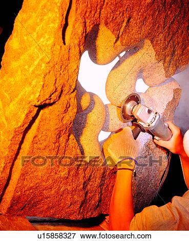 Stock Photo - Chinese, Stone, Sculpture Carvings, Art, Stonework, Artists, Carving Tools. Fotosearch