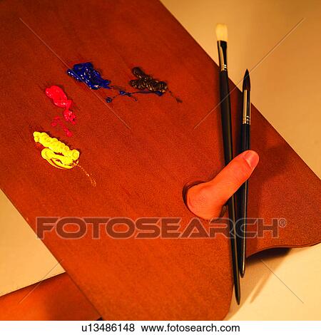 Stock Photo - Watercolor Pen, Fine Arts, Artists, Creation of Art, Colorant, Chromatic, Design. Fotosearch