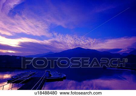 Stock Image - Countryside, Docks, Ponds, Champaign, Pool, Cloud, Pools. Fotosearch