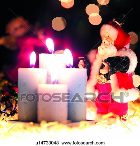 Happy, Santa Claus, Christmas Decoration, Delectation, Candle, Christmas, Candles View Large Photo Image Stock Photo - Happy, Santa Claus, Christmas Decoration, Delectation, Candle, Christmas, Candles. Fotosearch