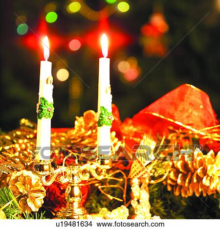 Picture - Illumination, Festival, Amusement, Candle, Christmas Day, Happy, Festive. Fotosearch