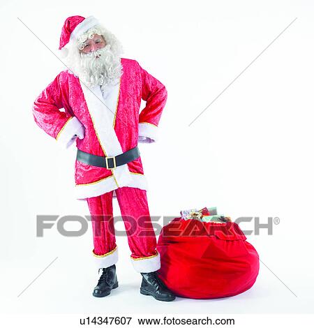 Stock Photo - Santa Claus, Happy, People, Christmas Day, easterner, Delectation, Amusement. Fotosearch