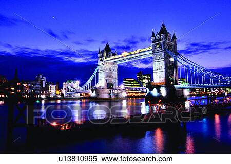 Stock Photography - Buildings, Constructions, Building, Water, England, Light, London. Fotosearch