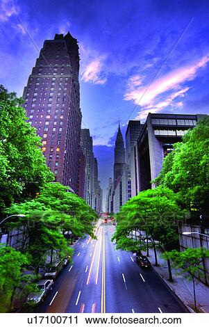 Gebaude Uns Euro Landschaft Stadt Konstruktionen Gebaude Baum New York Staat Stock Bild U Fotosearch