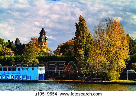 Picture - Lights, Europe, River, Rivers, Constructions, Building, House. Fotosearch