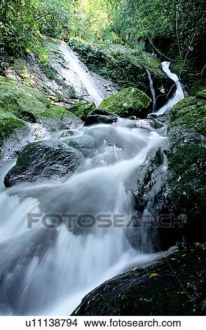 Picture - Scene, Stones, Running Water, Valley, Nature, Waterscape. Fotosearch