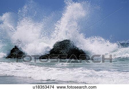 Scene, Stones, Waterscape, Wave, Lifeful View Large Photo Image Picture - Scene, Stones, Waterscape, Wave, Lifeful. Fotosearch