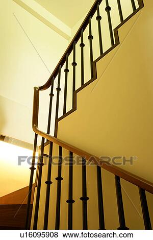 Stock Photo - Living rooms, Hand rail, Interior Art 2, Stair, Hand rails, Decoration. Fotosearch