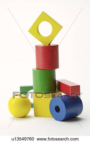 Wooden toy blocks, stacked View Large Photo Image Stock Image - Wooden toy blocks, stacked. Fotosearch