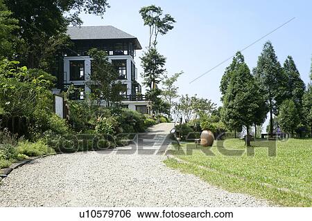 villa, meadow, relax, Outdoors, house, sky View Large Photo Image Stock Photograph - villa, meadow, relax, Outdoors, house, sky. Fotosearch