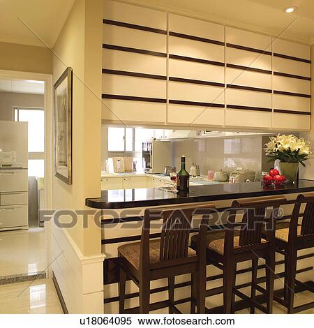 Stock Photography - Cupboards, Dining room, Plant, Pot plant, Plants, Dining rooms. Fotosearch
