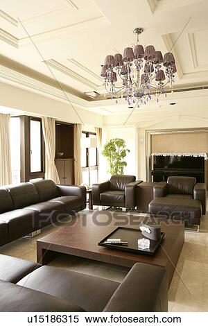 Stock Photography - Pendants, Chair, Decoration, Interior-Living Space 2, Plants, Chairs, Chest. Fotosearch