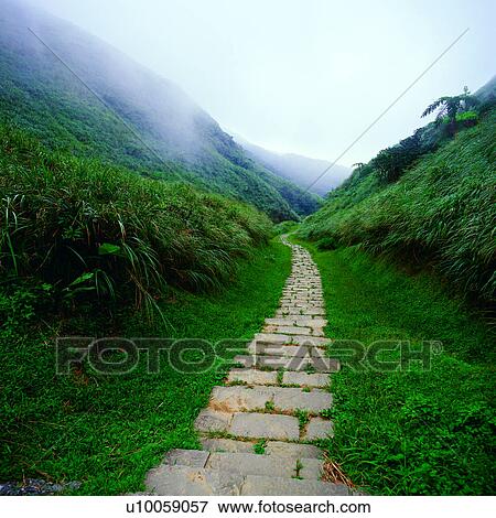 Stock Photo - Chinese, country, grass, E-land, Ilan, Taiwan, Asia. Fotosearch