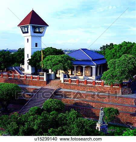 Stock Image - Chinese, landscape, architecture, Tainan, scenic spot, Asia. Fotosearch