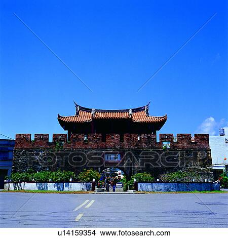 Chinese, Taiwan, Pingtung, landscape, Asia, city gate View Large Photo Image Picture - Chinese, Taiwan, Pingtung, landscape, Asia, city gate. Fotosearch