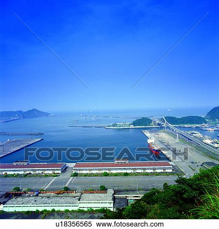 Stock Photography - fishing port, Ilan, E-land Nanfang'ao Port, Asia, landscape, bay, Chinese. Fotosearch