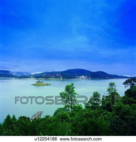 Stock Photograph - scenic spot, Nantou, Chinese, landscape, country, Taiwan, Asia. Fotosearch