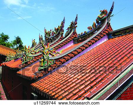 Constructions, Temples, Architecture, Artificial landscape, Temple, Formosa, Taiwan View Large Photo Image Picture - Constructions, Temples, Architecture, Artificial landscape, Temple, Formosa, Taiwan. Fotosearch