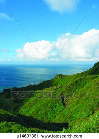 Stock Image - Mountains, Taiwan, Seas, Sea, Ocean, Taiwan Snapshots, Asia. Fotosearch